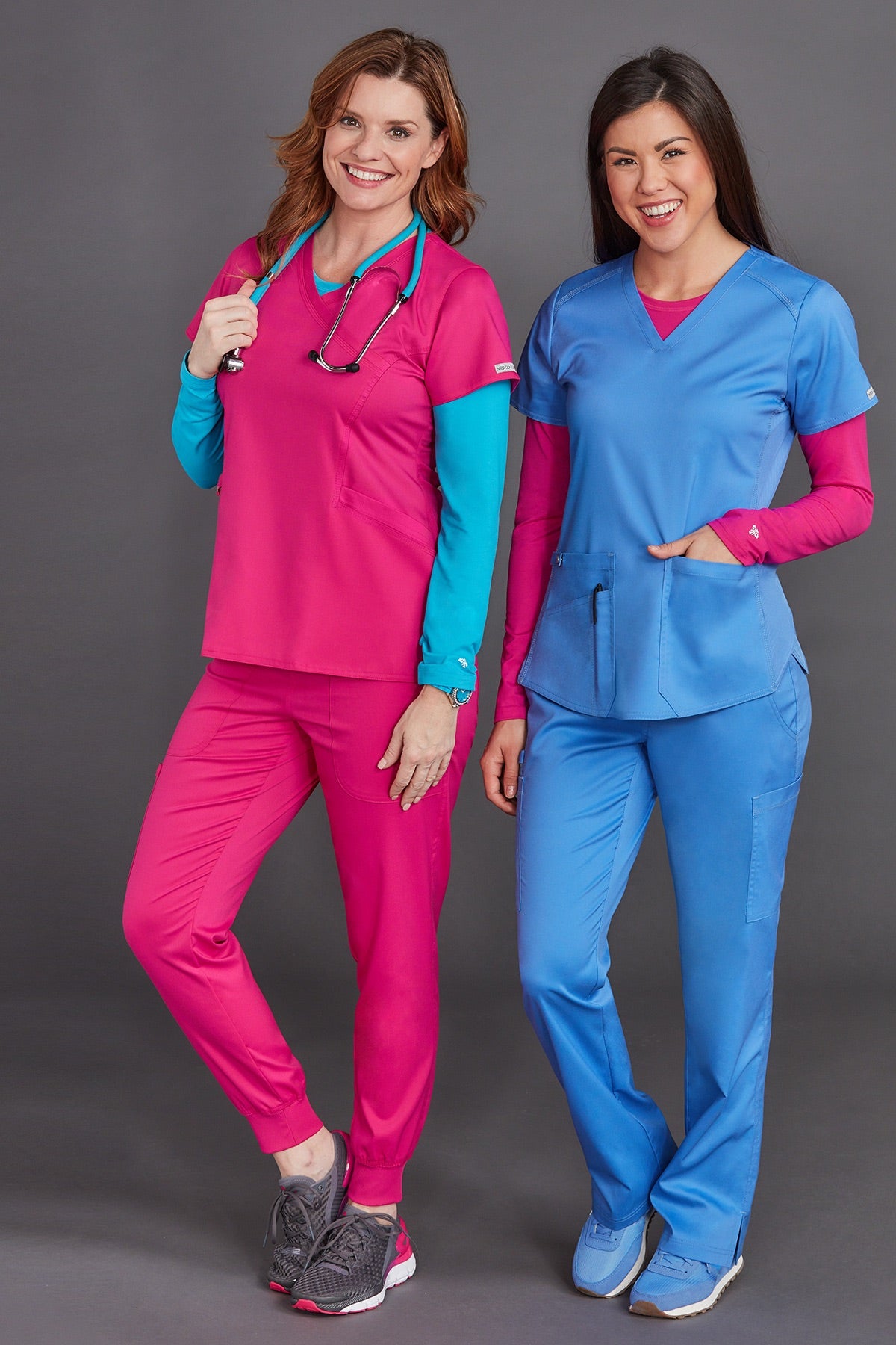 Med Couture V-Neck Shirttail Racerback Top XS-3XL