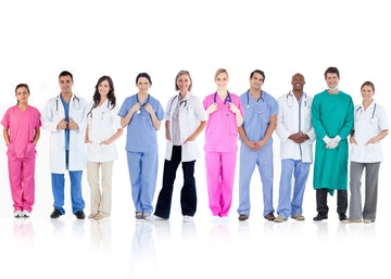 Doctors in scrubs