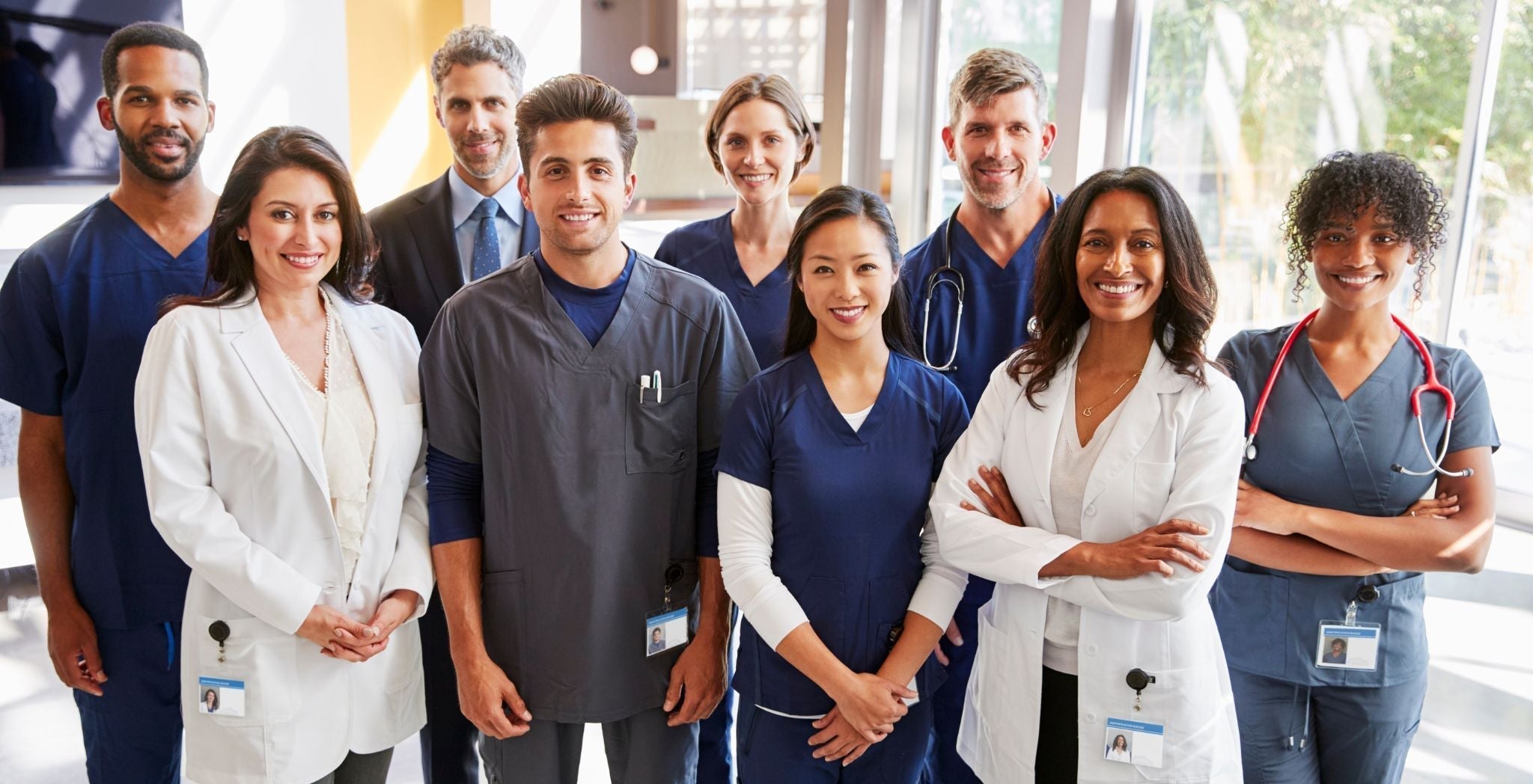Different types of scrubs uniforms