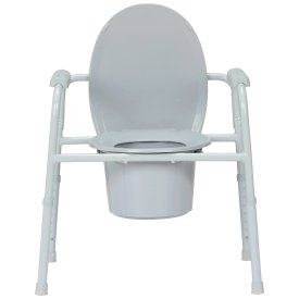 Rfl Commode Low COMMODE, N/FLD STL FRAME 350LBS (4/CS)