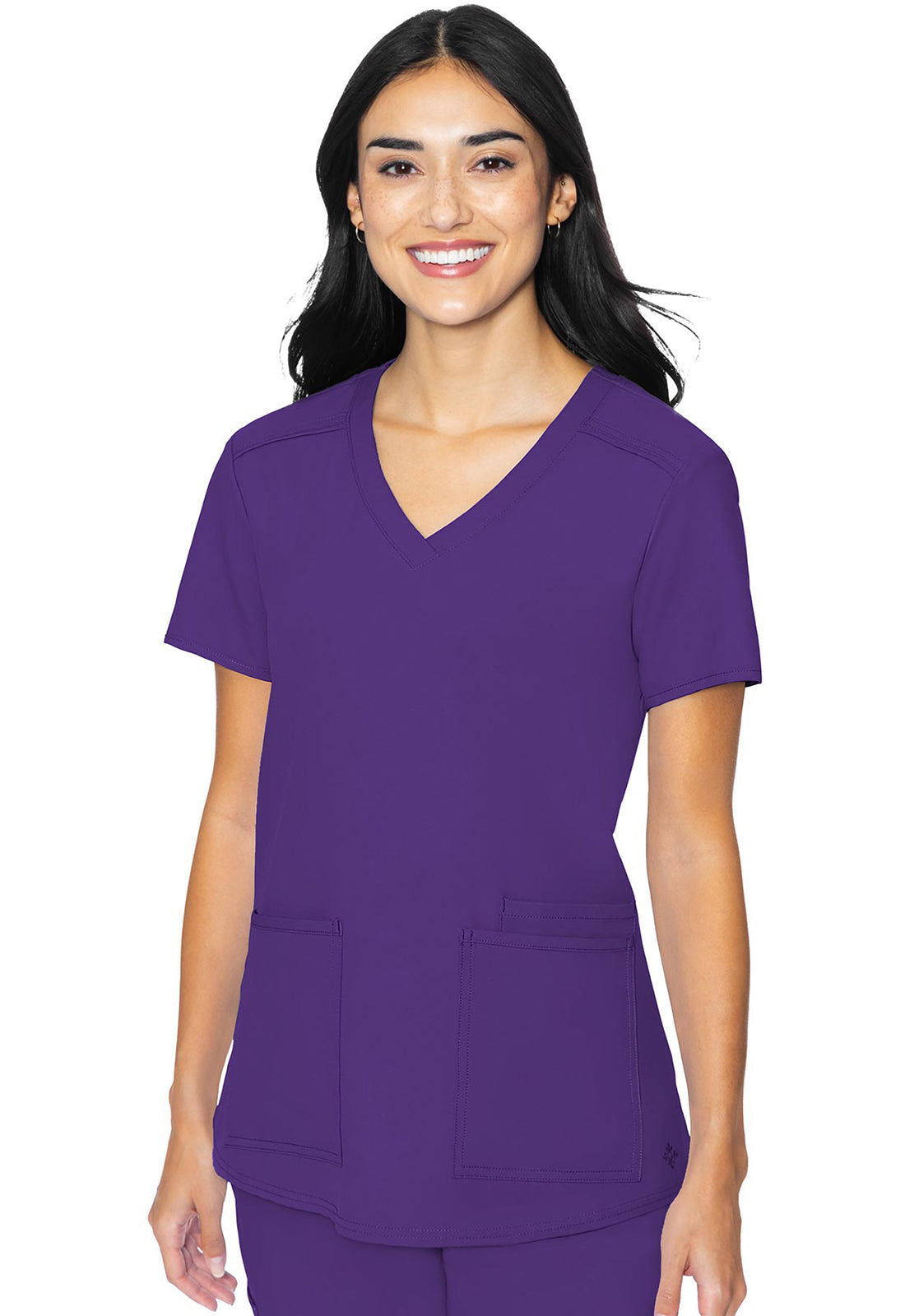 3 Pocket Top by Med Couture (Regular) XS-5XL / Grape