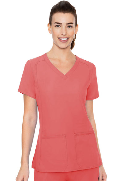 Pocket Top by Med Couture XS-3XL / Coral