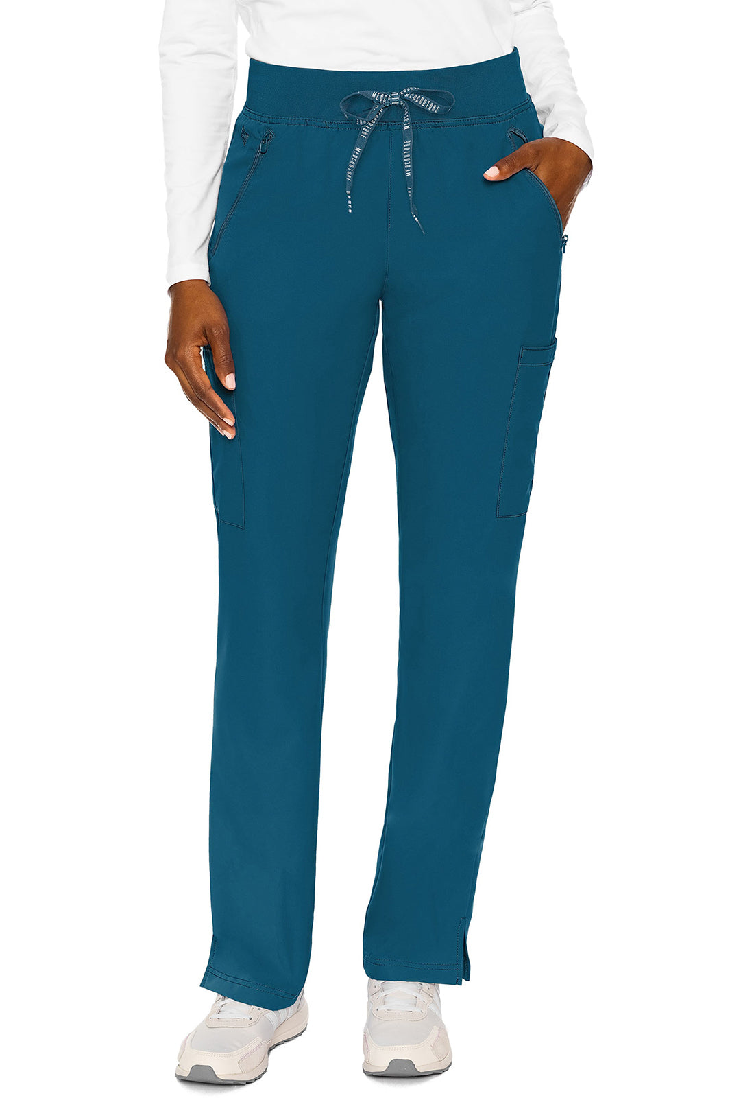 Zipper Pant Lightweight by Med Couture (Petite) XS-5XL / Caribbean