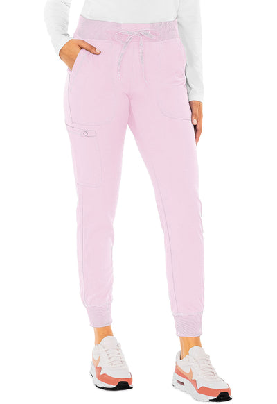 Med Couture Jogger Yoga Scrubs Pants (Regular)  XS-3XL /Ice Pink