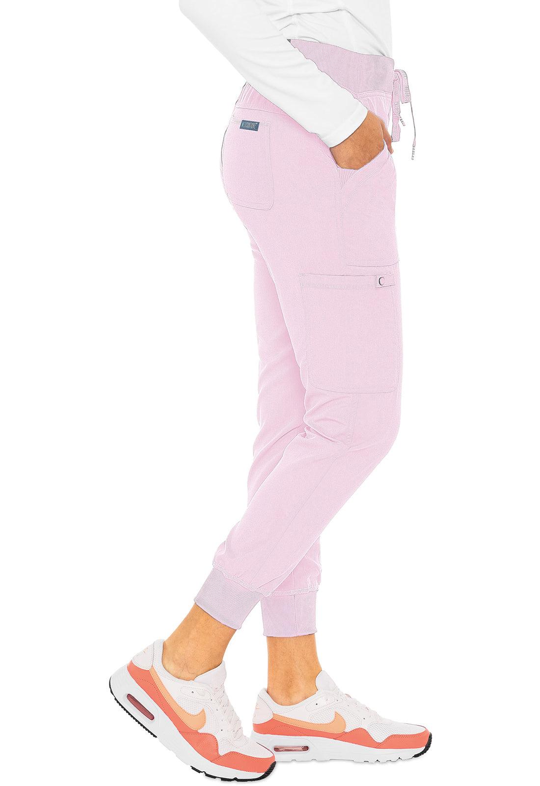 Med Couture Jogger Yoga Scrubs Pants (Regular)  XS-3XL /Ice Pink