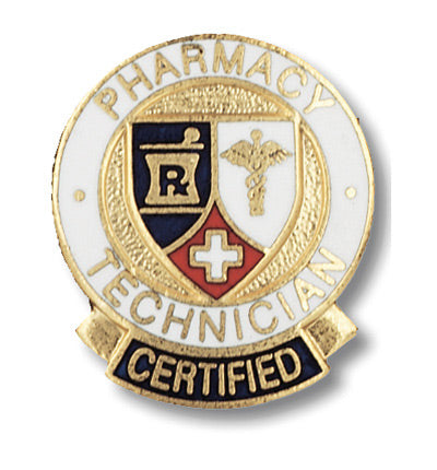 Certified Pharmacy Technician Pin  by Prestige