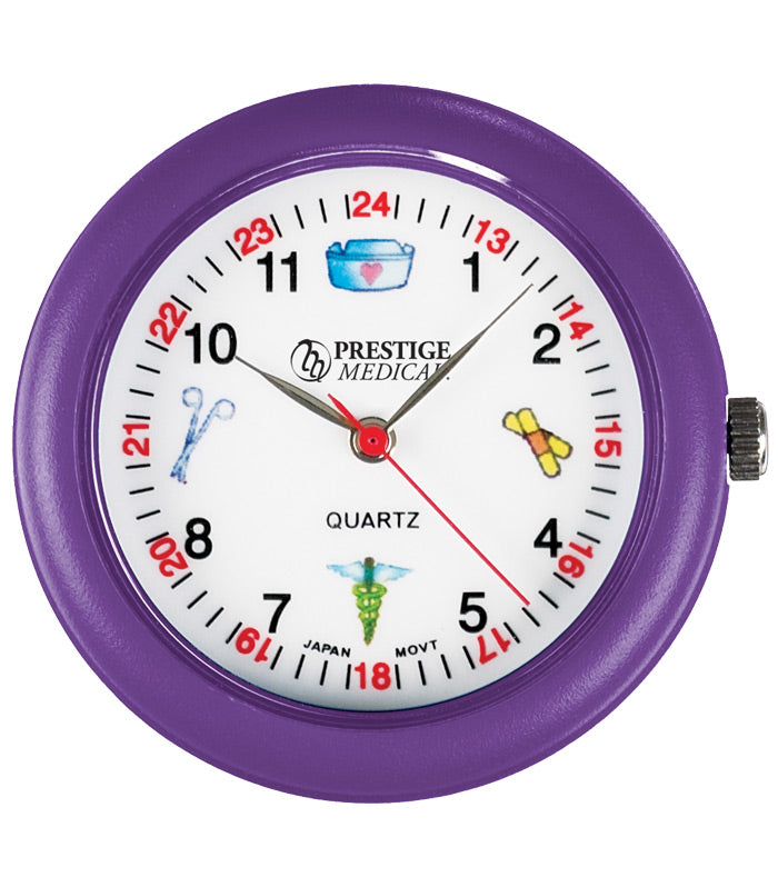 Medical Symbols Stethoscope Watch by Prestige/ Purple