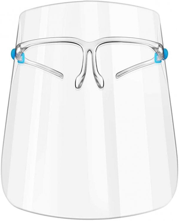 Adult Face Shield w/ Glasses By MediChic Pack of 10 / Plain