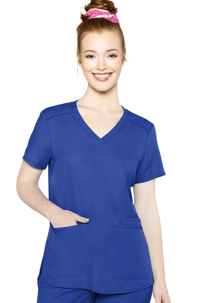 Pocket Top by Med Couture (Regular) XS-5XL /Galaxy Blue