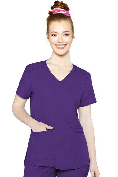 3 Pocket Top by Med Couture (Regular) XS-5XL / Grape
