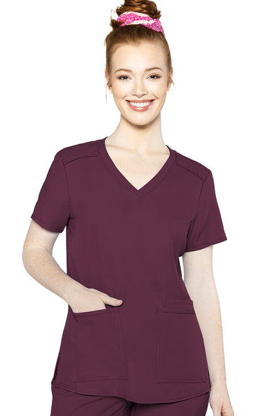 3 Pocket Top by Med Couture (Regular) XS-5XL / Wine