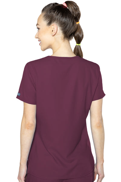 Side Pocket Top by Med Couture XS-3XL /Wine