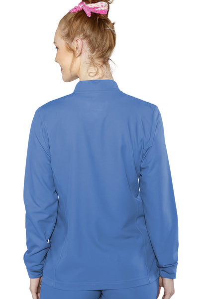 Zip Front Warm-Up With Shoulder Yokes by Med Couture  XS-5XL /  Ceil