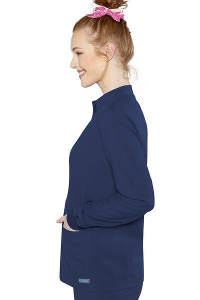 Zip Front Warm-Up With Shoulder Yokes by Med Couture  XS-5XL / Navy