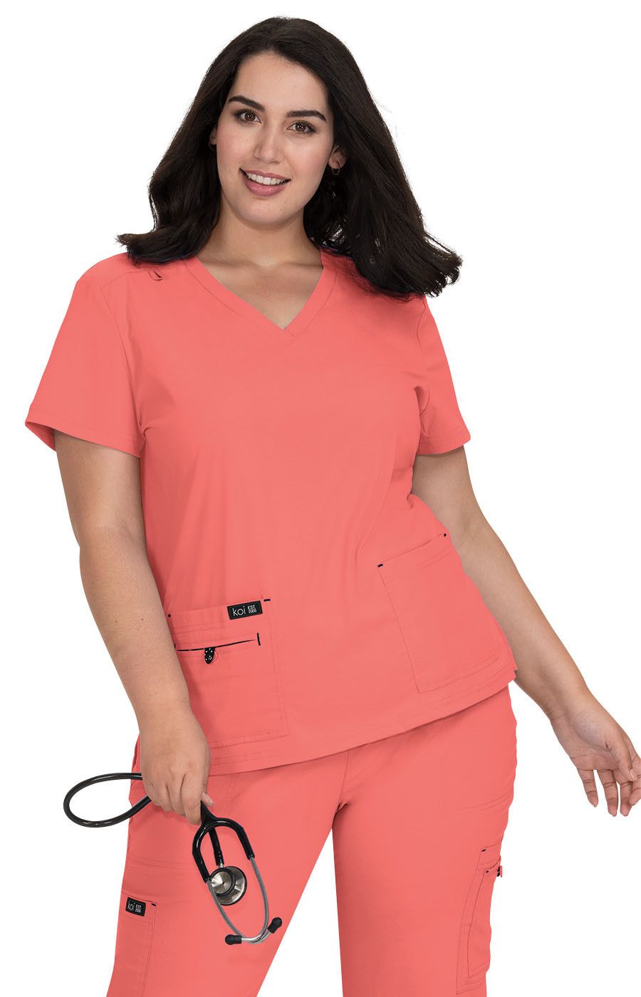 Becca Top  by KOI XS-5XL  / Coral