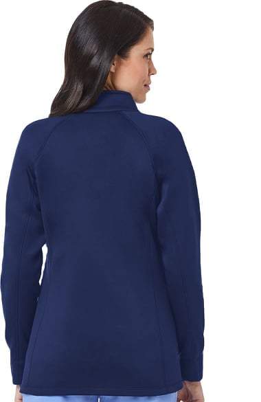 Women's Warm-up Bonded Fleece Jacket by Maevn XS-3XL- Navy