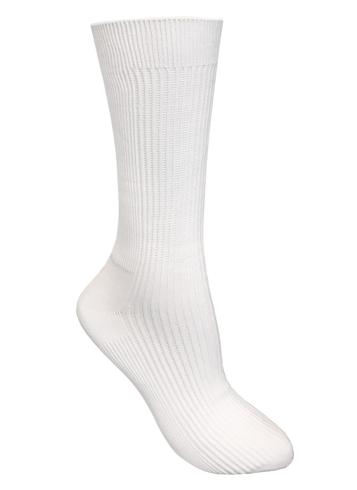 9" Standard Compression Socks by Prestige /   White