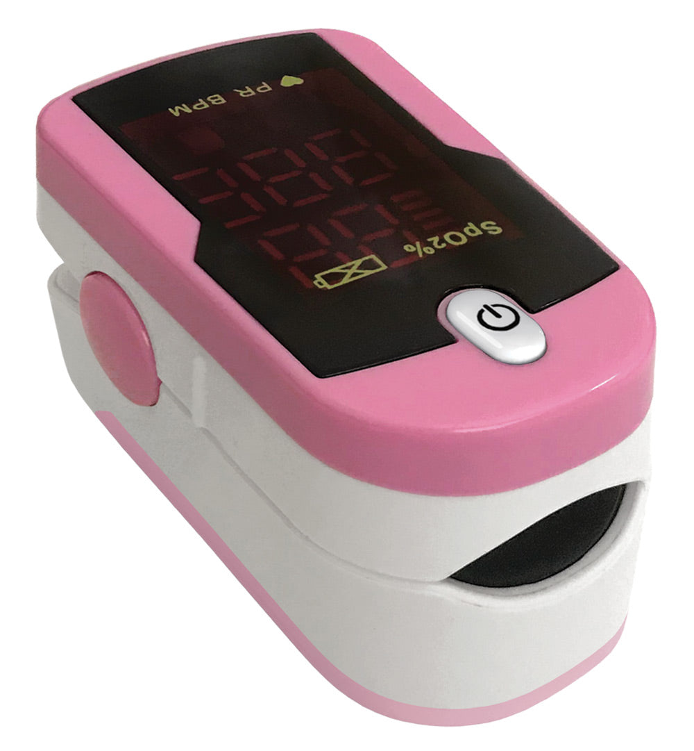 Fingertip Pulse Oximeter by Prestige  /  Hot Pink & White