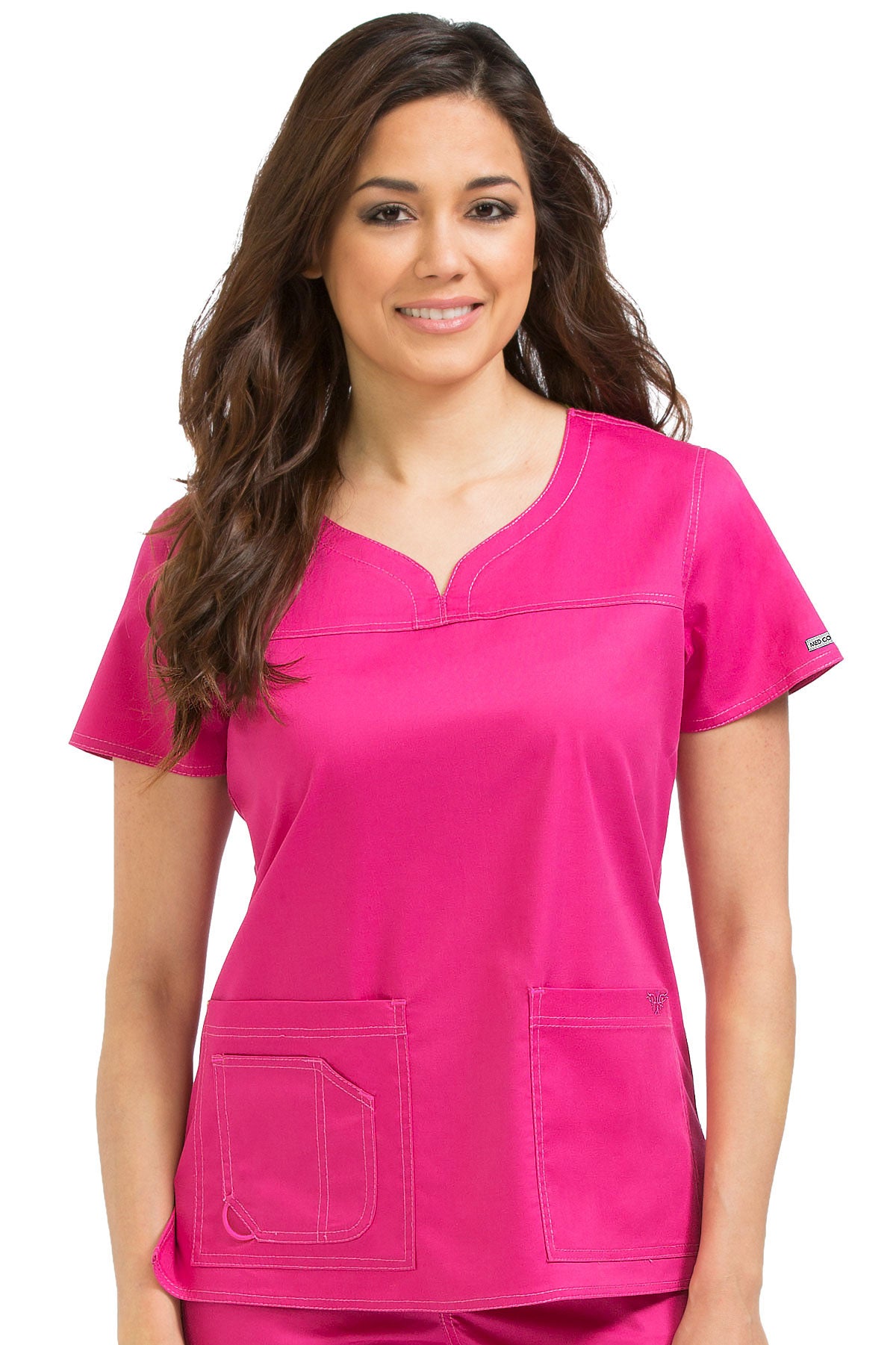 Sport Neckline Top by Med Couture XS-3XL / PINK-A-LICIOUS