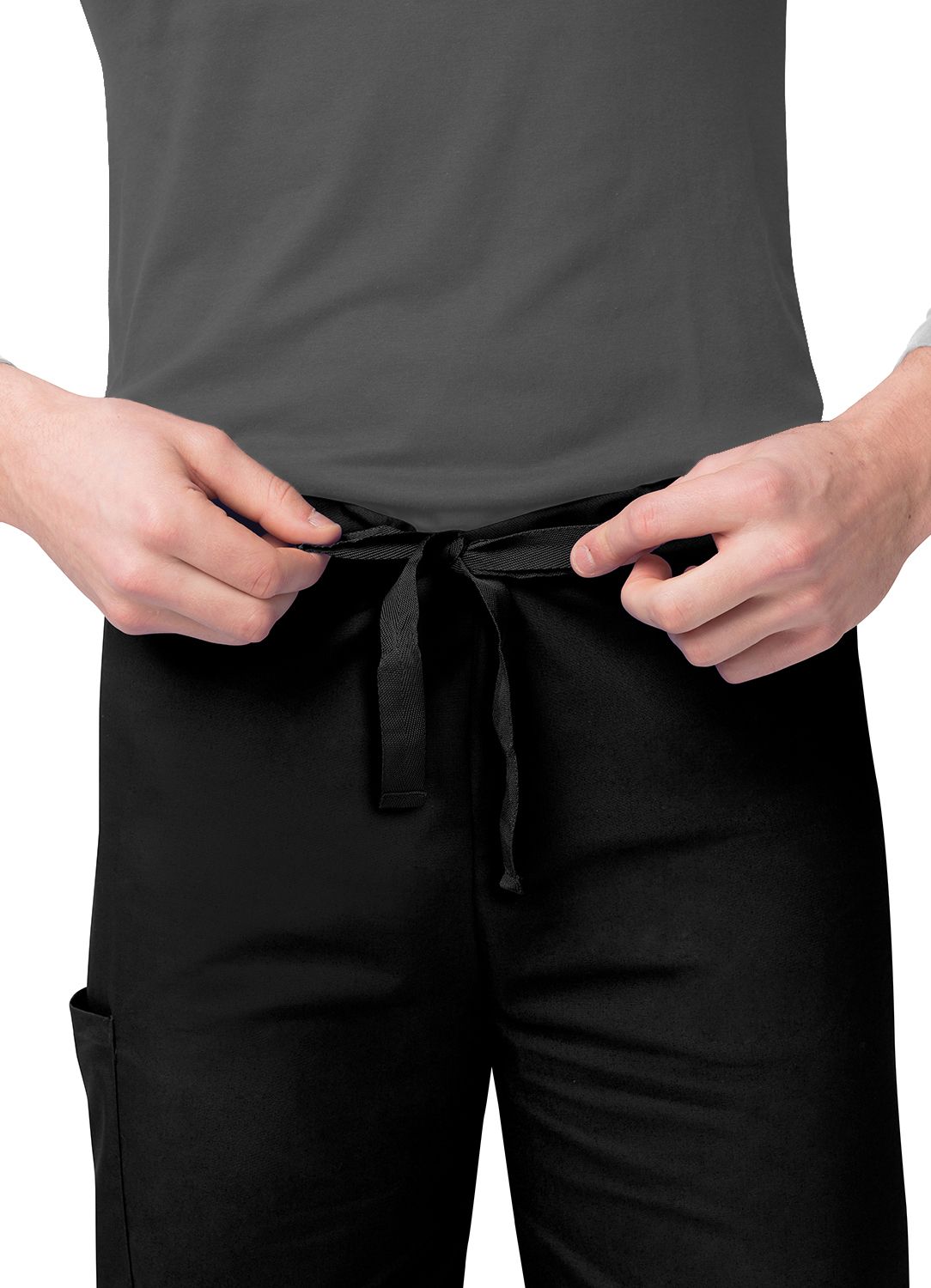 Unisex Drawstring Pants by Adar XS-5X / Black