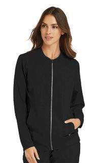 Womens Warm-up Zip Jacket by Maevn XS-3XL- Black