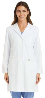 Women's Lab Coat by Maevn XS-3XL / White