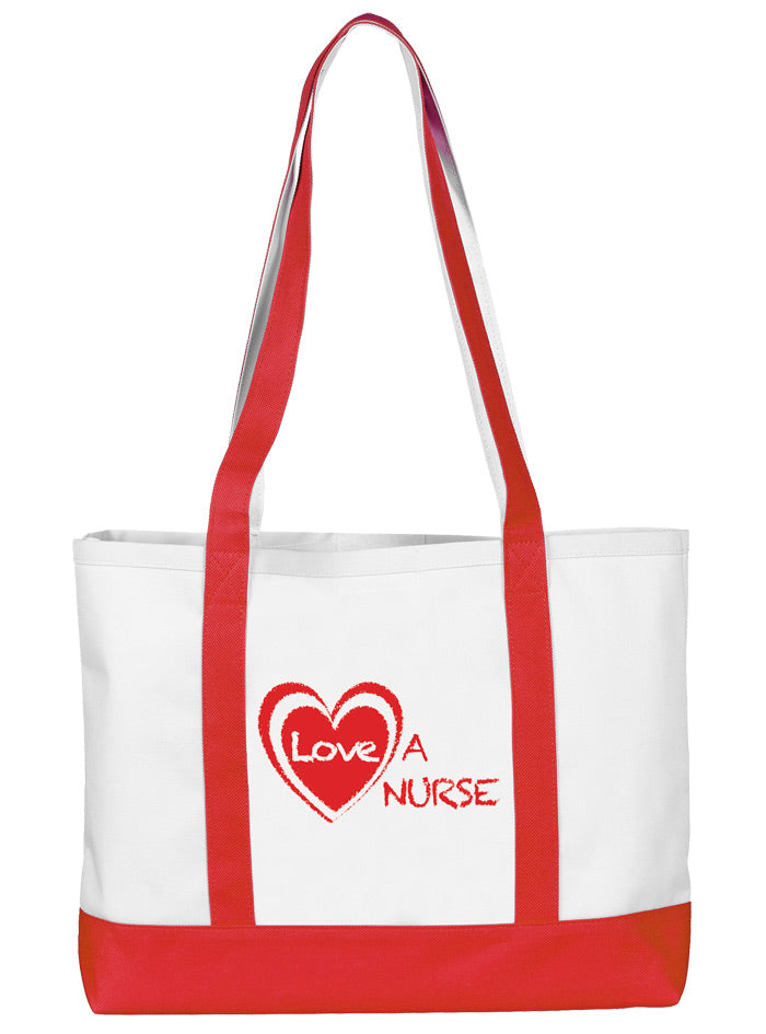 Large Tote Bag by Prestige /  Love a Nurse
