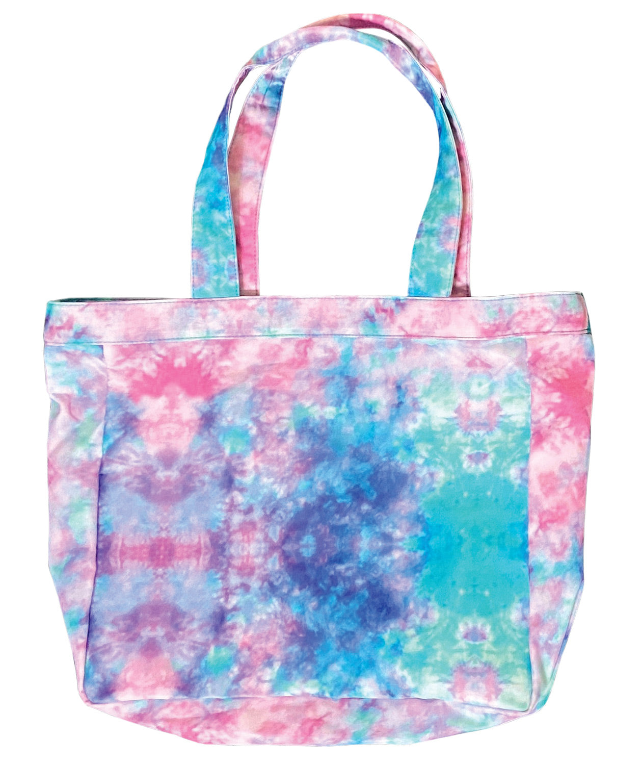 Extra Large Tote Bag by Prestige /  Tie Dye Cotton Candy Sky