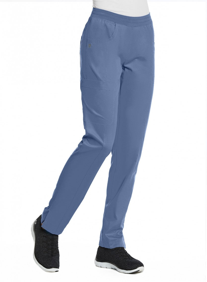 Sporty & Comfy Full Elastic Waist Pant By Maevn XS-3XL  / Infinity Blue