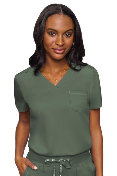 V-Neck Tuck In By Med Couture  XS-3XL /OLIVE