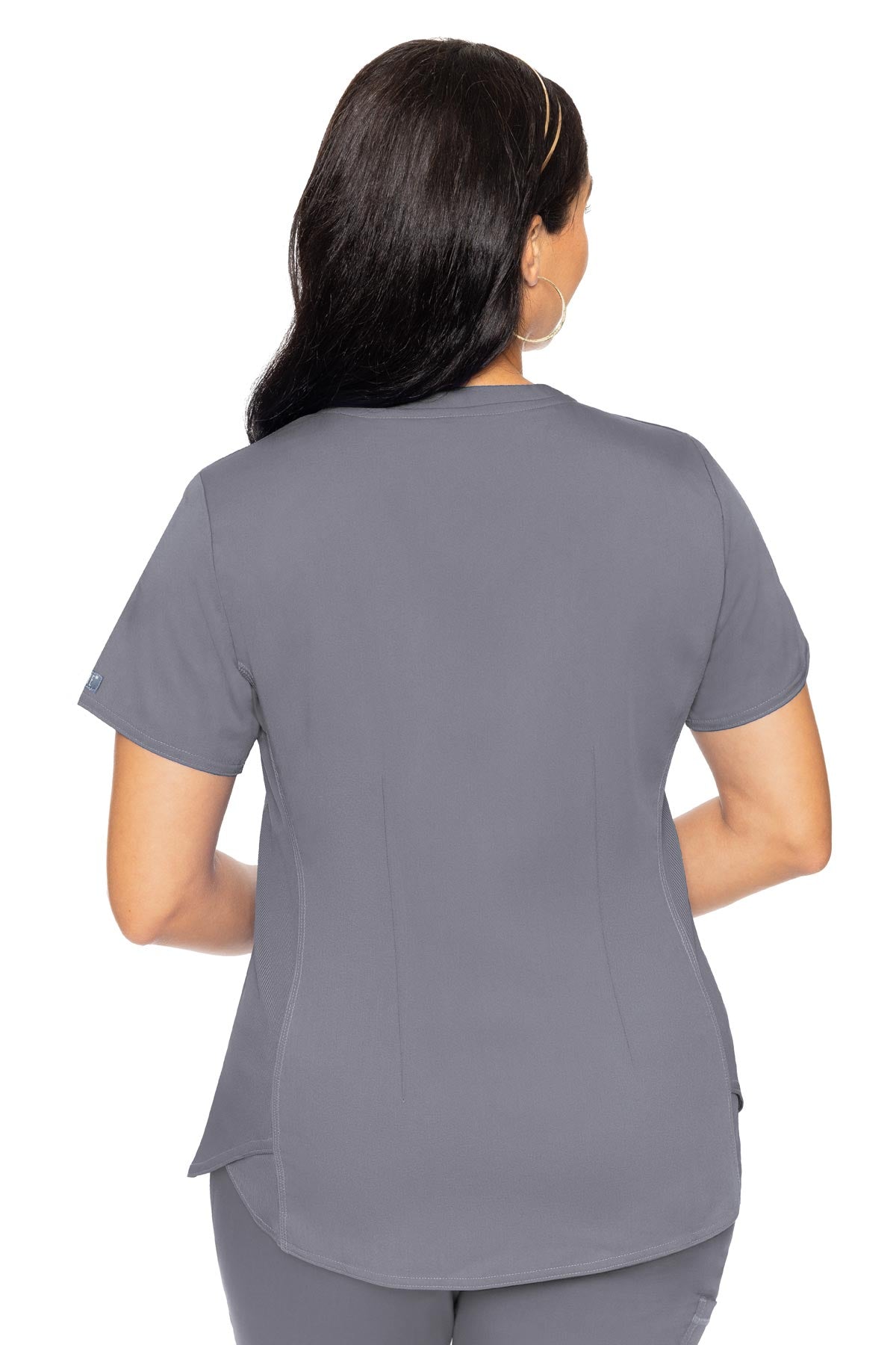 Med Couture V-Neck Shirttail Racerback Top XS-3XL / Cloud