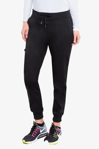 Med Couture Jogger Yoga Scrubs Pants (Regular)  XS-3XL / BLACK