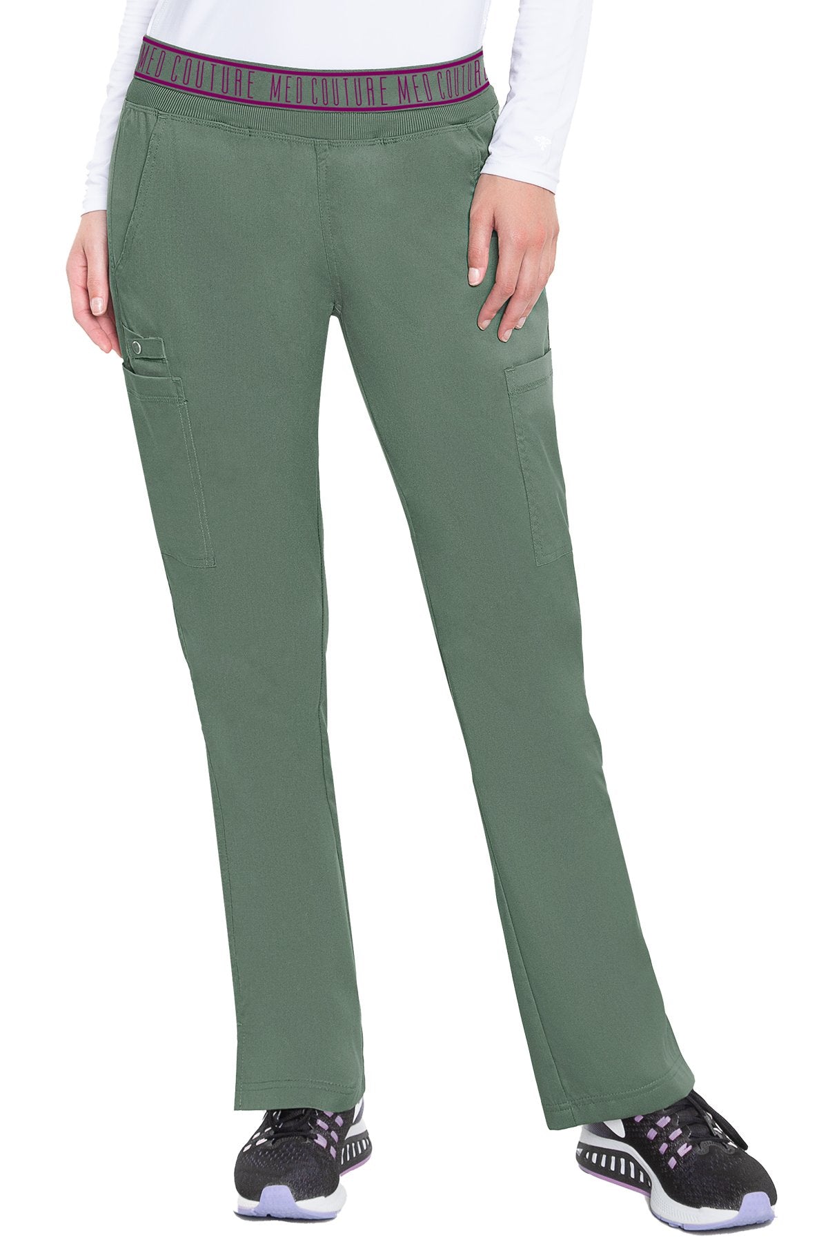 Yoga 2 Cargo Pocket Pant by Med Couture (Tall) XS-5XL/ Olive