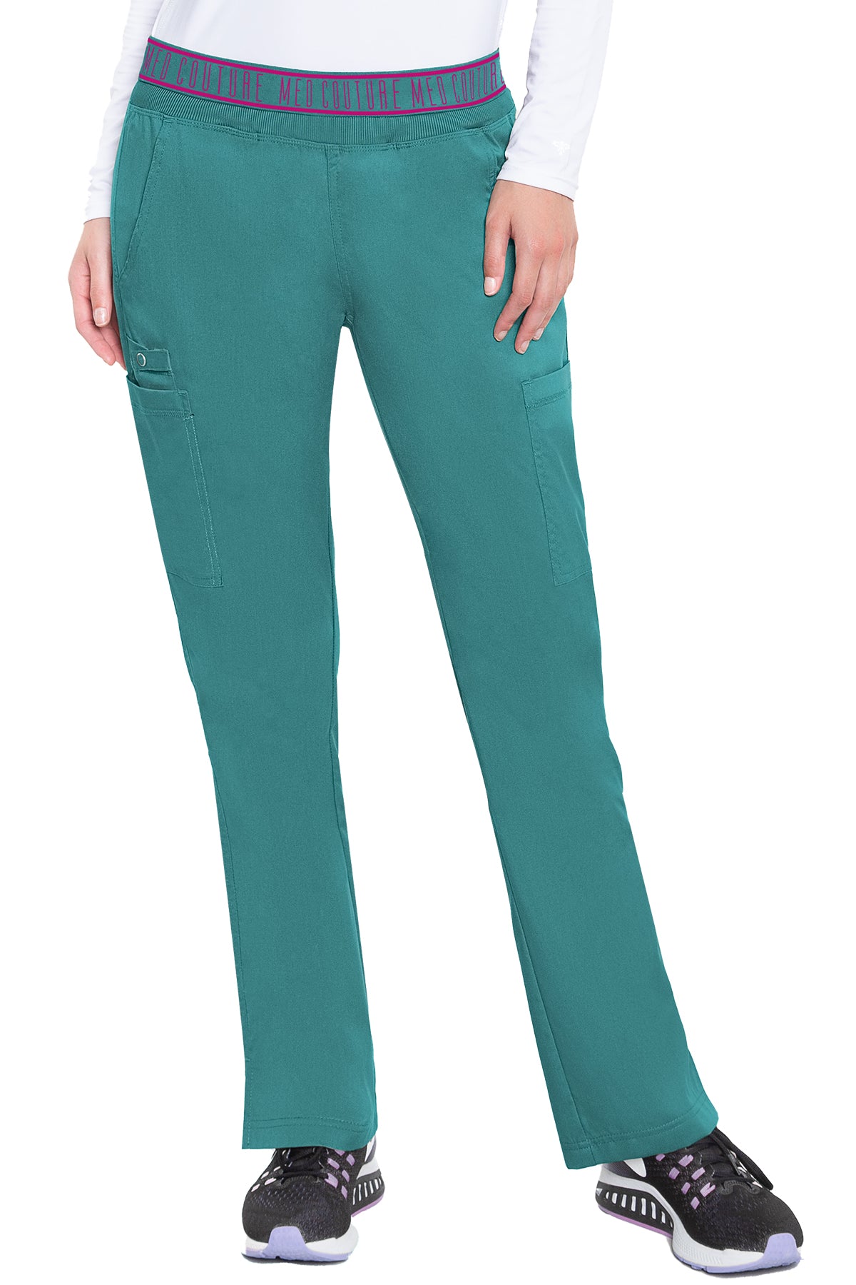 Yoga 2 Cargo Pocket Pant by Med Couture (Regular) XS-5XL/ Teal