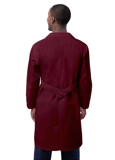 Unisex 39" Lab Coat With Inner Pockets by Adar Size 34 to 54 / Burgundy