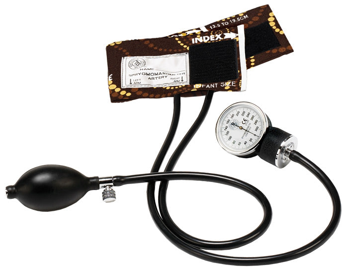 Premium Infant Aneroid Sphygmomanometer by Prestige / Chocolate Golden Swirls