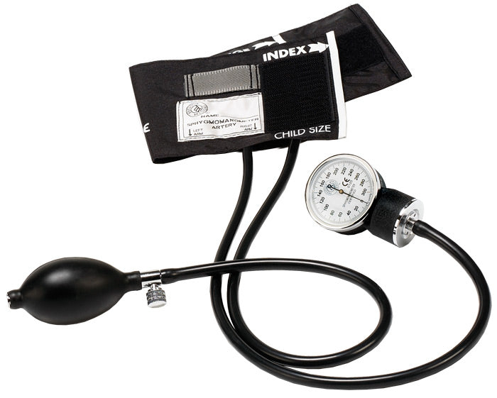 Premium Pediatric Aneroid Sphygmomanometer by Prestige /  Black