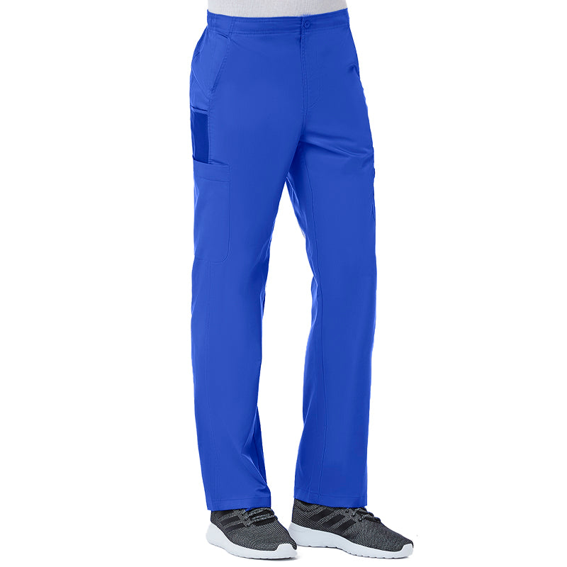 Men's Half Elastic 8 Pocket Cargo Pant by Maevn (Regular) / Royal Blue