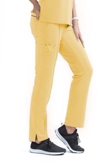 Women's Full Waistband Pant by Maevn (Regular) XS-3XL /  Sunshine Yellow