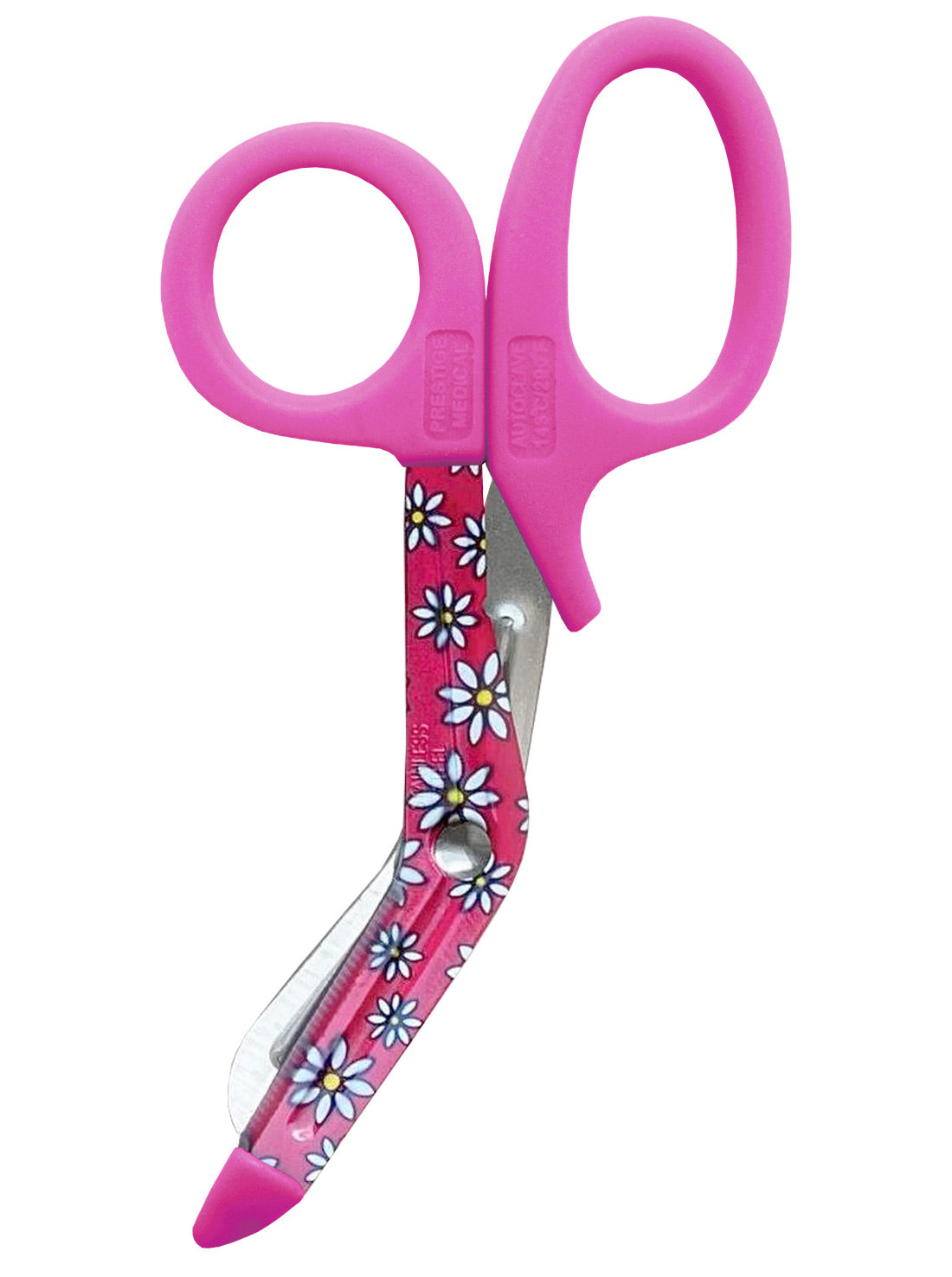 5.5" StyleMate Utility Scissor  by Prestige / Daisies Hot Pink