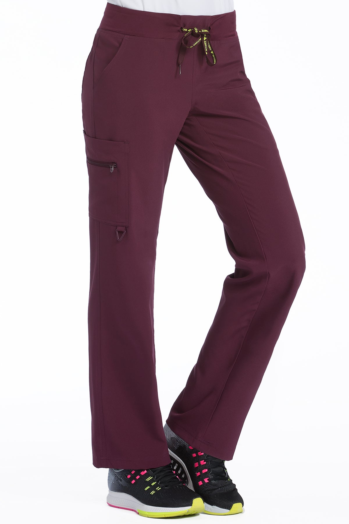 Yoga 1 Cargo Pocket Pants by Med Couture (Regular)  (XXS-3XL) / Wine