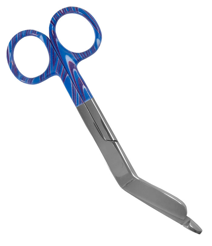 5.5" ColorMate™ Lister Bandage Scissors  by Prestige /  Candy Swirls Blue