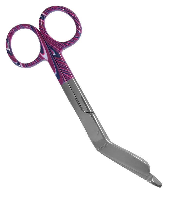 5.5" ColorMate™ Lister Bandage Scissors  by Prestige /  Candy Swirls Purple