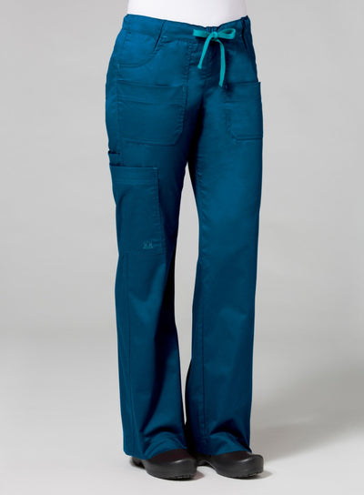Blossom Utility Cargo Pant XS-5XL by Maevn / Caribbean Blue