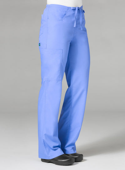 Women's Core Utility Cargo Pant By Maevn (Petite)  XS-3XL  -  Ceil Blue