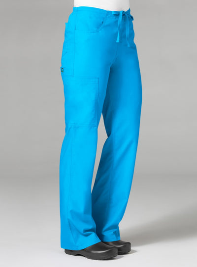 Women's Core Utility Cargo Pant By Maevn (Petite)  XS-3XL  -   Malibu Blue
