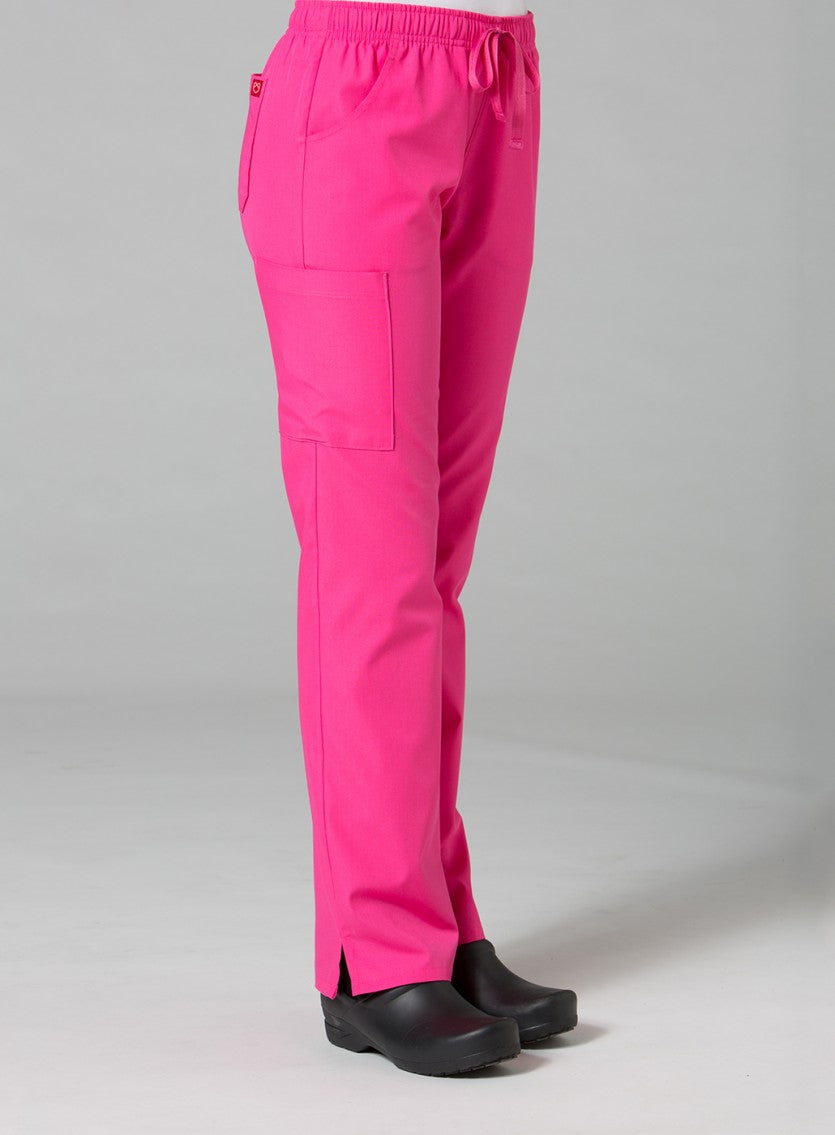 Full Elastic Cargo Pant XXS-5XL BY Maevn  / Candy Pink