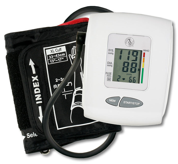 Healthmate® Digital Blood Pressure Monitor - Large Adult Set by Prestige  /    Black