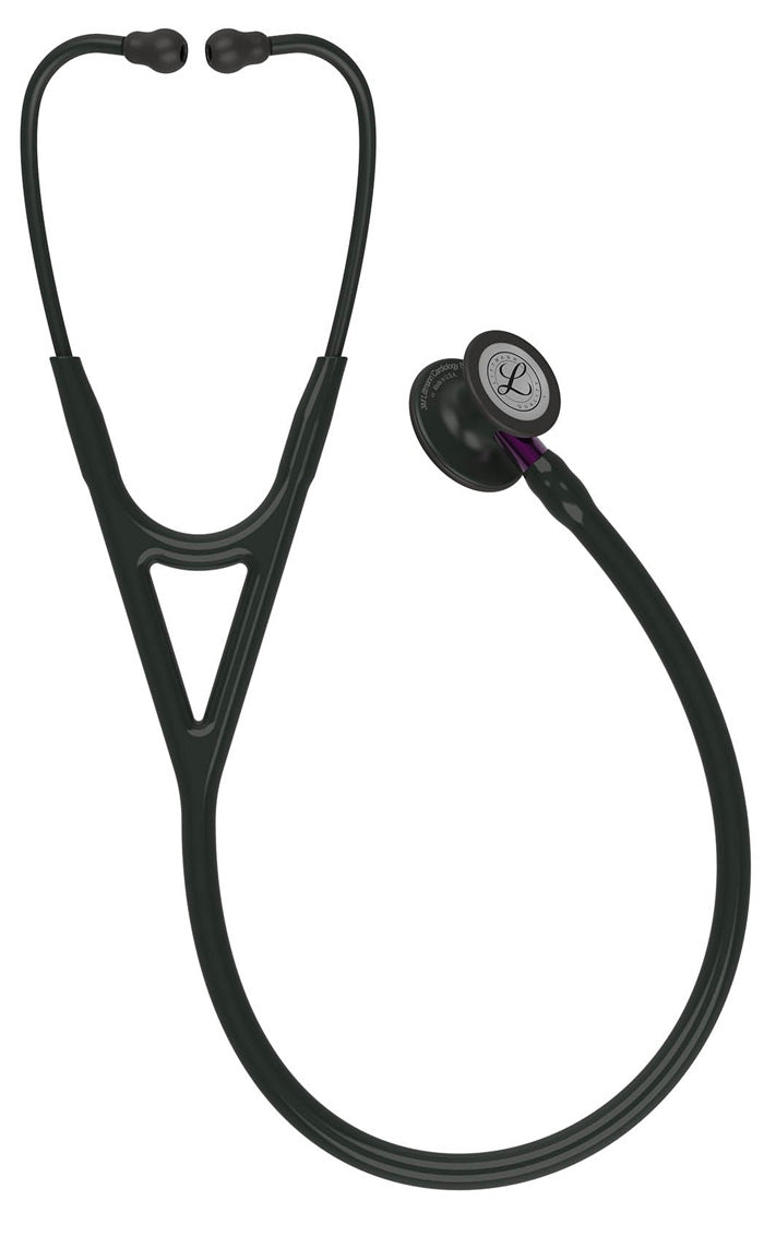 3M™ Littmann® Cardiology IV™ Stethoscope /  	Black Tube / Violet Stem / Black Headset & Chestpiece