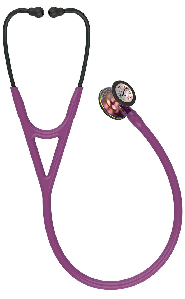 3M™ Littmann® Cardiology IV™ Stethoscope / Plum Tube / Violet Stem / Black Headset / Rainbow Chestpiece